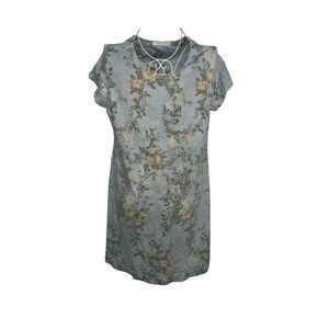 Beautiful women Peruvian Connection Pima Cotton Rose Vine Dress Womens Size larg